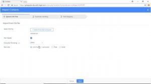 Import contacts from CSV file in Vtiger CRM