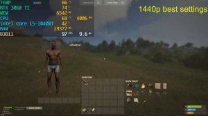 RUST BEST SETTINGS RTX 3060 TI - INTEL CORE I5-10400F