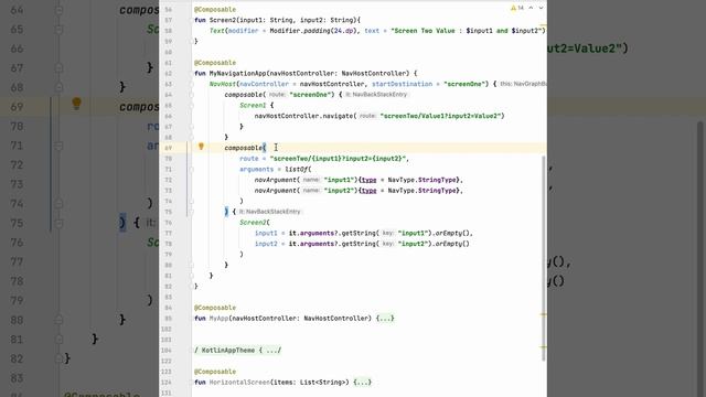 How to pass Navigation Arguments in Navigation Graph in Compose.