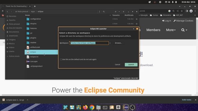 #005 – Como instalar Eclipse IDE Java no Linux Pop!_OS 22.04 (Ubuntu e derivados) Tutorial Completo смотреть онлайн