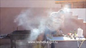 Видео-рецепт: семга гриль на чугунной решетке гриль
