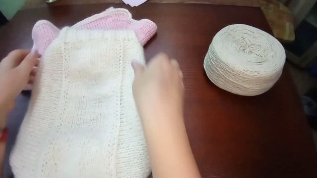 Вязаный капор - капюшон(мини описание)