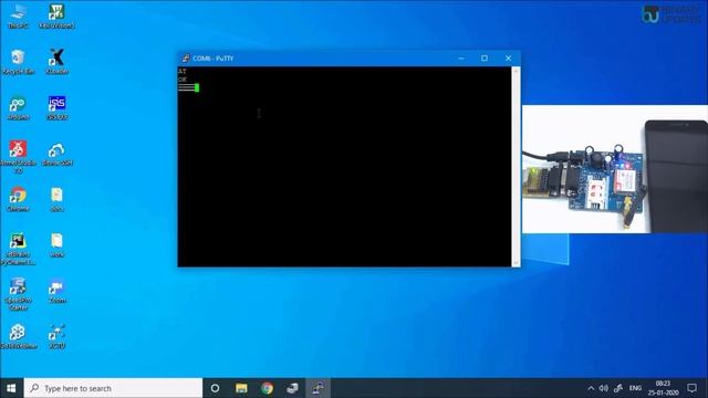 SIM900A GSM Module-Send SMS & Make a Call using AT Commands смотреть онлайн
