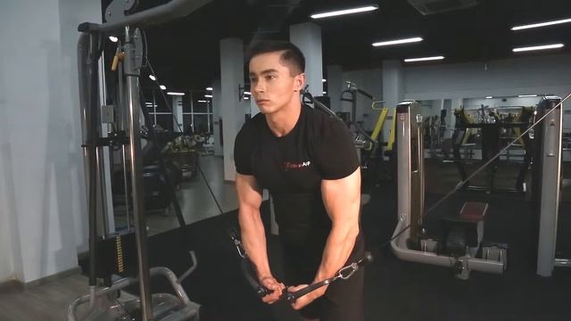 0068 Сведение рук стоя в кроссовере сверху вниз смотреть онлайн