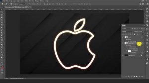 How to Make a Neon Logo in Adobe Photoshop | the neon light effect on Photoshop