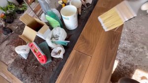 Рукоделие. Откос и подоконник из остатков дерева!