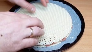 Очень вкусный и простой рецепт из вафельных коржей/Пирог с мясом/Wafer cake with meat and cheese!