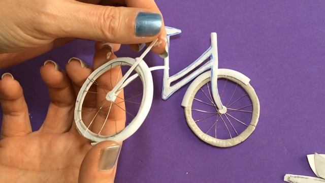 How to Make Paper Miniature Realistic Bicycle - Paper Craft DIY смотреть онлайн