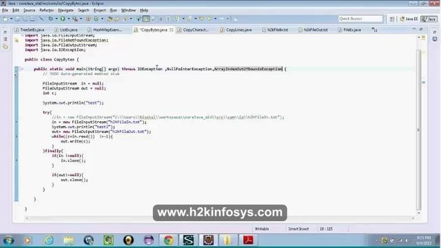 Java IO Stream Class | Java IO Stream Tutorials For Beginners | Java Course Online | H2k Infosys