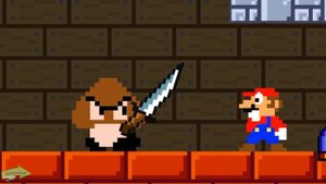 Super Mario Bros: Mario Vs  Peach IDEAL BUTT Super Sized Maze Escape | Game Animation