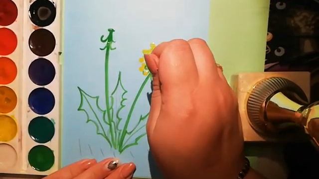 Рисование "Одуванчики" (старшая группа)
