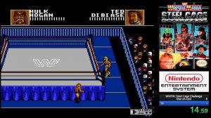 WWF WrestleMania: Steel Cage Challenge (NES) One on One in 24s 300ms