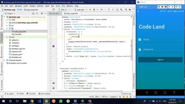 How To Create Login System in Flutter With Rest API | Flutter Tutorial For Integration of Rest API