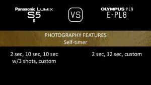 Panasonic Lumix S5II vs. Olympus PEN E-PL8: A Comparison of Specifications