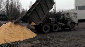 камаз самосвал в работе