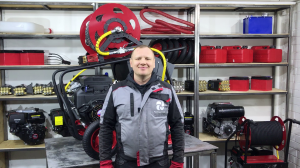 PROteus F 150/50 - Гидропромывочная машина с РВД 60м, фиксатором барабана и краном высокого давления