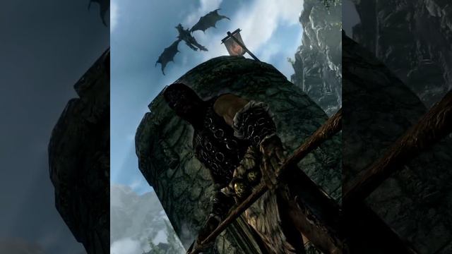 The Elder Scrolls V: Skyrim Anniversary Edition - Появление дракона Алдуина  #shorts #skyrim