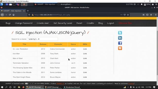 bwapp sql injection AJAX/JSON/JQuery || bwapp sql injection || bwapp tutorial || Cyber World Hindi смотреть онлайн