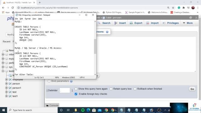 SQL-Unique key constraint|What is unique key constraint in MYSQL|Netezza|DBMS