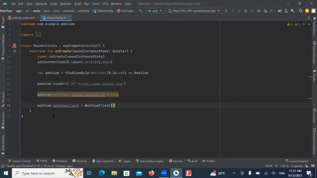 WebView in Android using Kotlin | Kotlin | Android Studio Tutorial - Quick + Easy смотреть онлайн