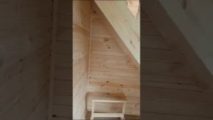 Обзор каркасного дома 6х6 с террасой 2х6 в заводской окраске