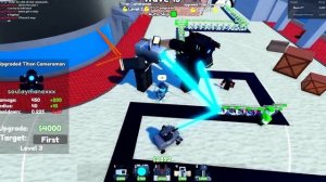 New MYTHIC *UPGRADED TITAN CAMERAMAN* Showcase! Toilet Tower Defense - Episode 57! (Roblox)