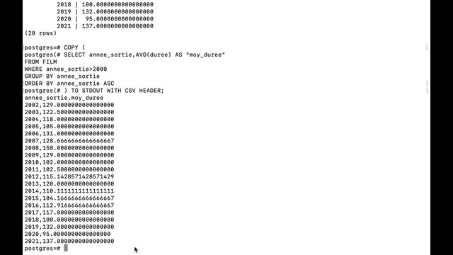 Petite démonstration pour savoir exporter des données de PostgreSQL (psql) vers Excel. смотреть онлайн