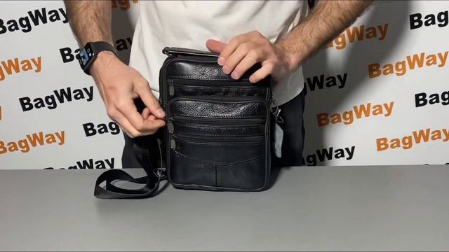 Сумка через плече Gorangd, шкіра, одне відділення чотири фронтальні кишені знімний ремінь, 6256_1. смотреть онлайн