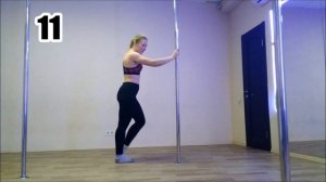 Как красиво подняться с пола возле пилона?