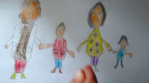 рисунок семья/picture family child's drawing