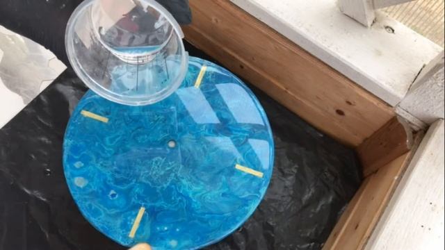 FlUID ART под эпоксидкой. Работа с D line Crystal epoxy # 2. смотреть онлайн