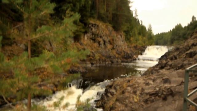 Карелия. Водопад Кивач. смотреть онлайн