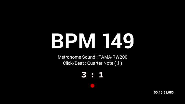 Metronome BPM 149 / TAMA-RW200 смотреть онлайн