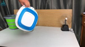 Складное ведро из силикона и пластика на 10 литров!!! Складное ведро с AliExpress!!!