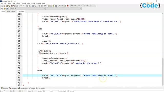 Hotel Management System in C++ | C++ Projects With Source Code | Project In C++ | SimpliCode