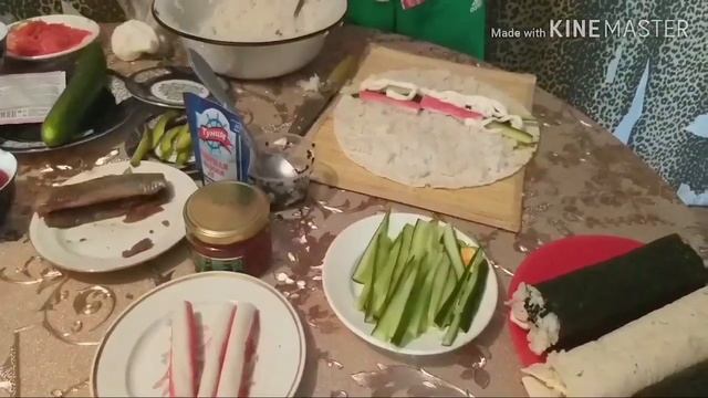 ГОРА СУШИ В ДОМАШНИХ УСЛОВИЯХ, НЕДОРОГО И ВКУСНО В ДВА ШАГА, ДЕЛАЕМ ХАЛАЛЬНОЕ СУШИ смотреть онлайн