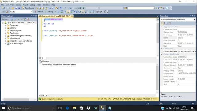 How to Rename SQL Server Instance Name