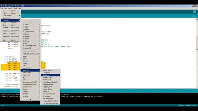 MF522 RFID How to Write data to a tag смотреть онлайн