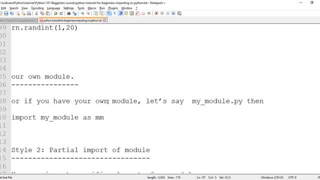 Python Tutorial For Beginners- Part-07 -  Import In Python