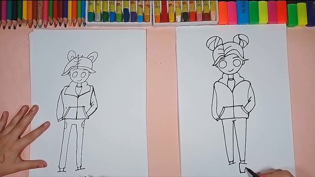 Как Нарисовать Девочку или Мальчика легко и просто. How to Draw a Girl or a Boy is easy and simple. смотреть онлайн