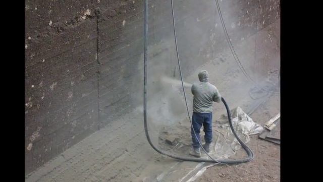 Торкретирование стен шлюзовой камеры смотреть онлайн