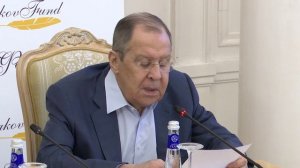 С.Лавров на заседании Попечительского совета Фонда им. А.М.Горчакова, Москва, 13 марта 2024 года