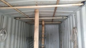 Укрепление крыши контейнера (вентиляция)