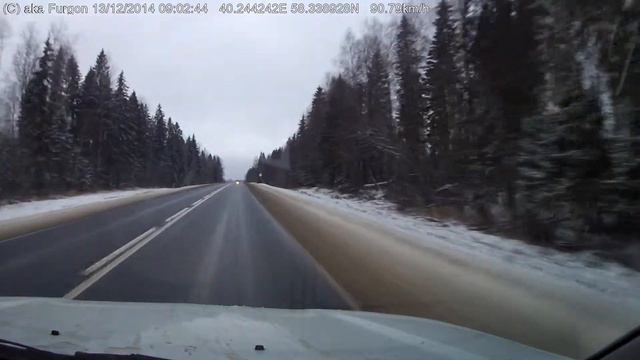 Декабрь 2014: Череповец-Бронницы-Череповец. Путевые видеозарисовки. Лось на М8 смотреть онлайн