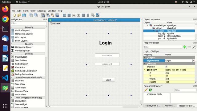 Session 1 Login Page with the help pf PyQt5 in linux environment. смотреть онлайн