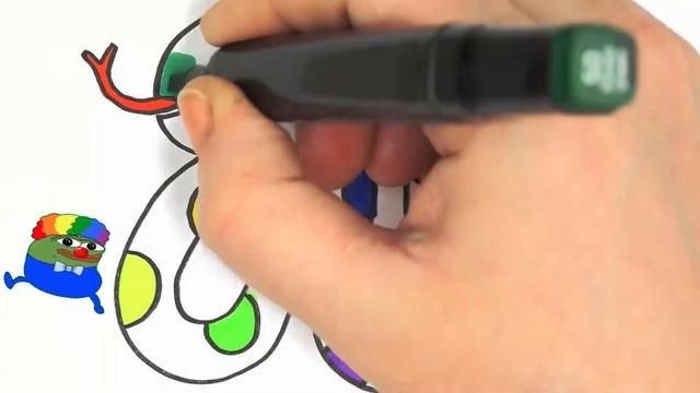 Bolalar uchun ilon chizish | Drawing a snake for children | Рисунок змея для детей смотреть онлайн