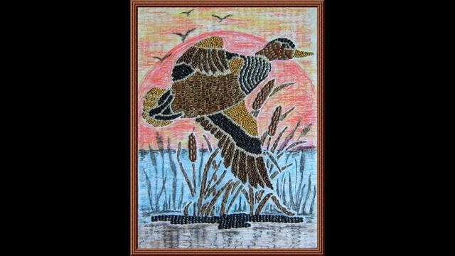 Оригинальные панно из семян и злаков.??Птицы. DIY. Своими руками. смотреть онлайн