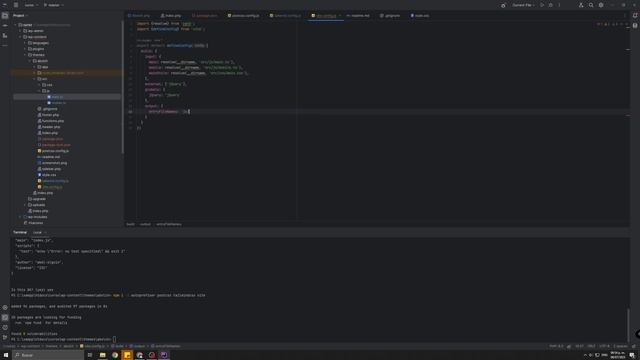 Integrar vite + tailwind + typescript a wordpress