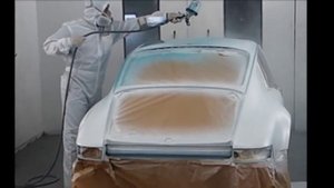 Porsche 911 1989 cloned to 1973 RS Gulf Blue