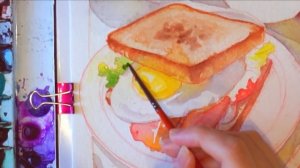 BREAKFAST - HUNGRY Watercolor series -